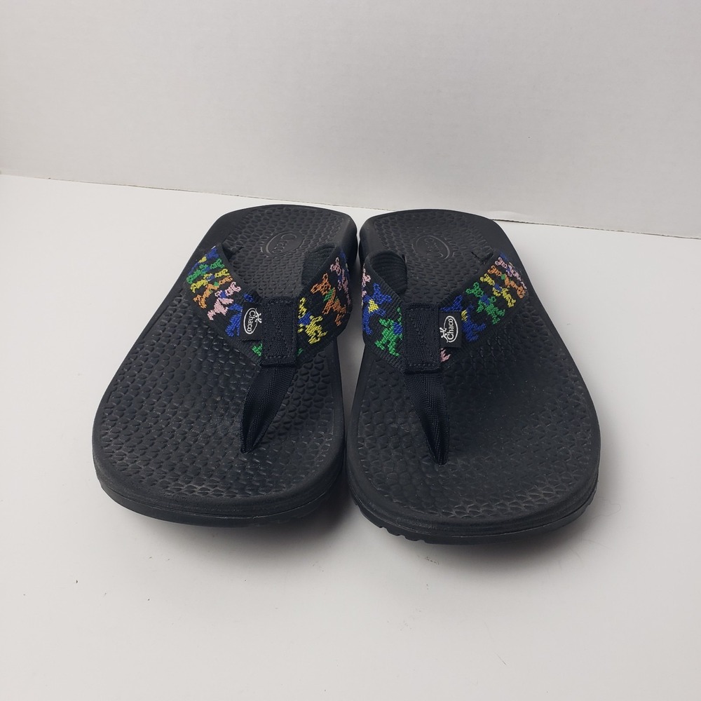 Chacos Grateful Dead Dancing Bears Womens Size 8 Black Sandals - Picture 3 of 16